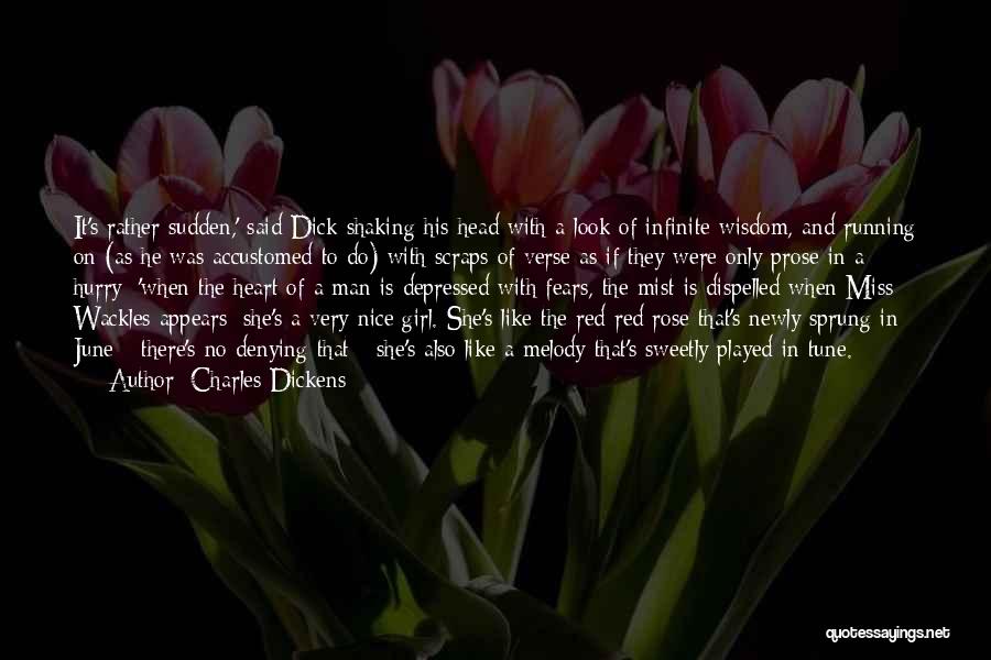 Girl And Rose Quotes By Charles Dickens