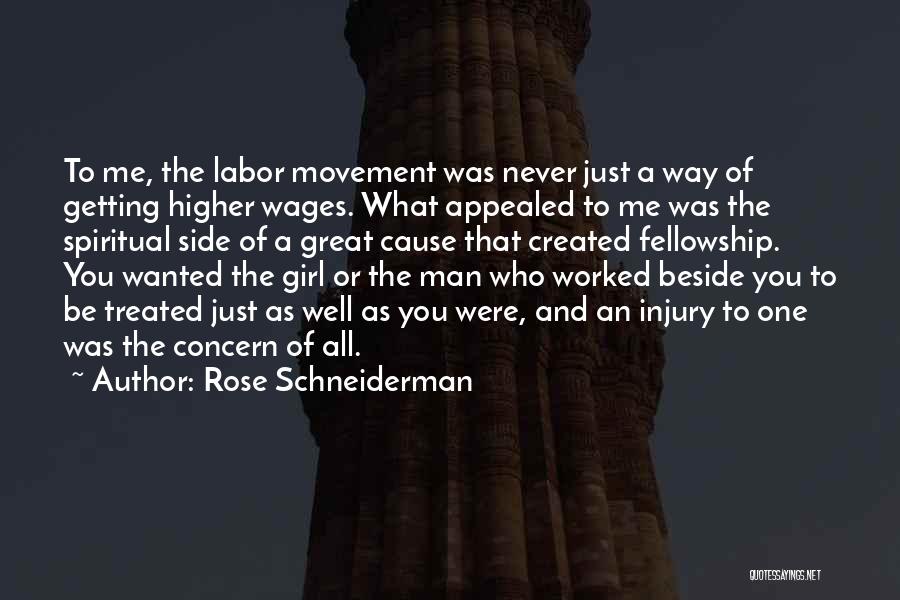 Girl And Rose Quotes By Rose Schneiderman