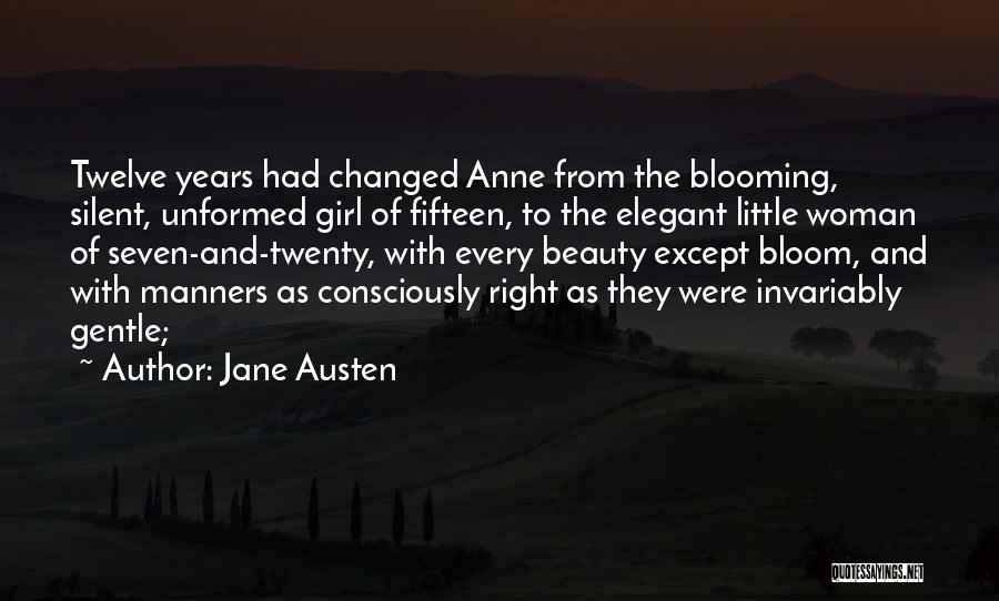 Girl Blooming Quotes By Jane Austen