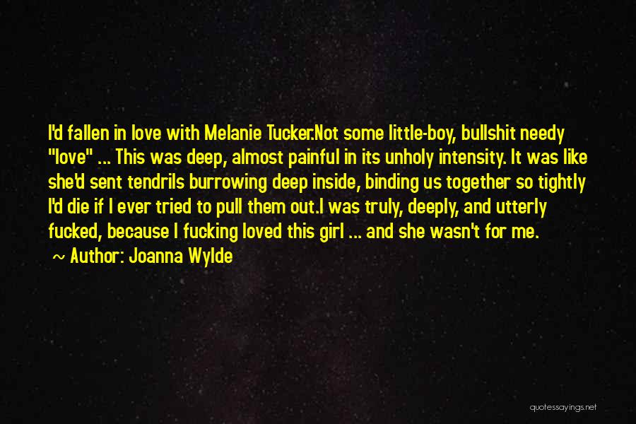 Girl Boy Love Quotes By Joanna Wylde