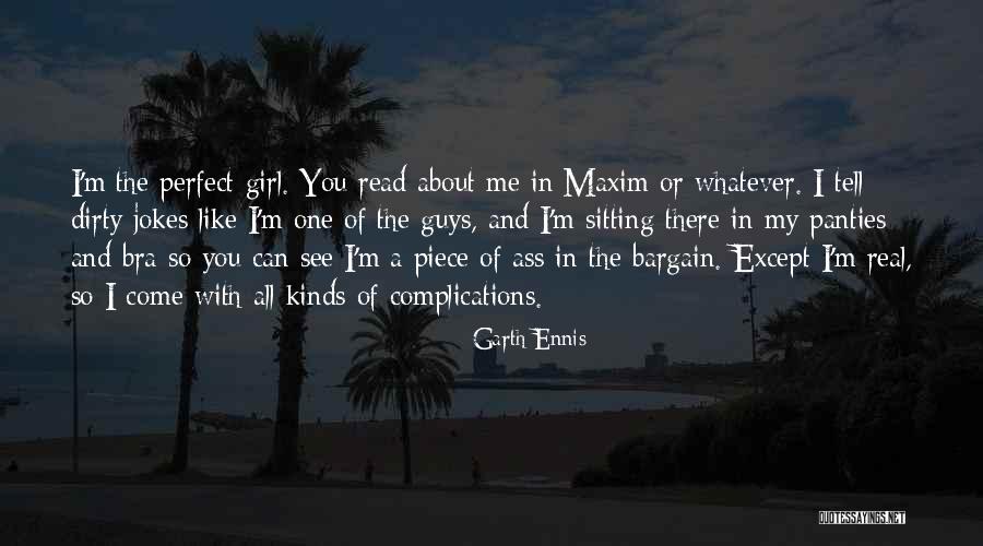 Girl Bra Quotes By Garth Ennis Girl Bra Quotes By Garth Ennis