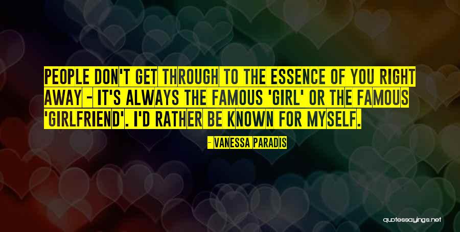 Girl Famous Quotes By Vanessa Paradis