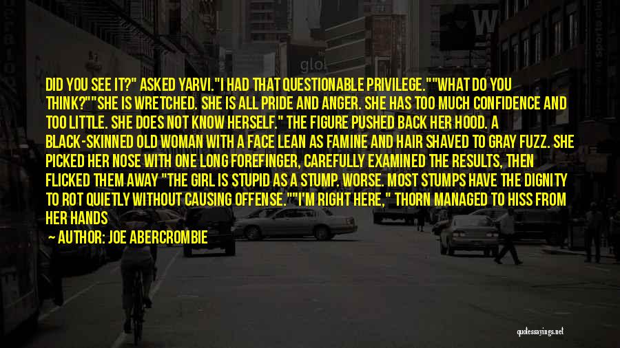 Girl From The Hood Quotes By Joe Abercrombie
