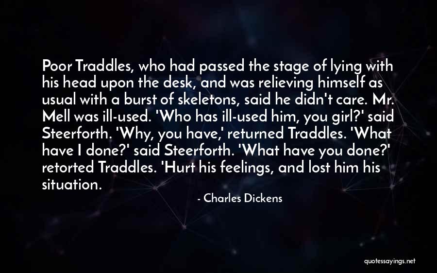 Girl Lying Quotes By Charles Dickens