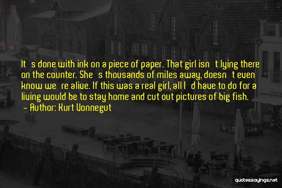 Girl Lying Quotes By Kurt Vonnegut