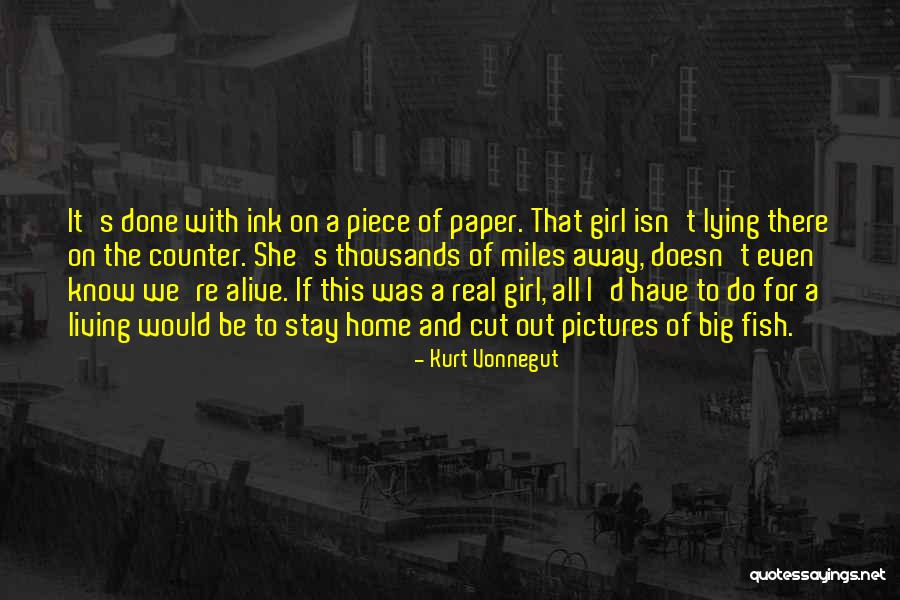 Girl Lying Quotes By Kurt Vonnegut