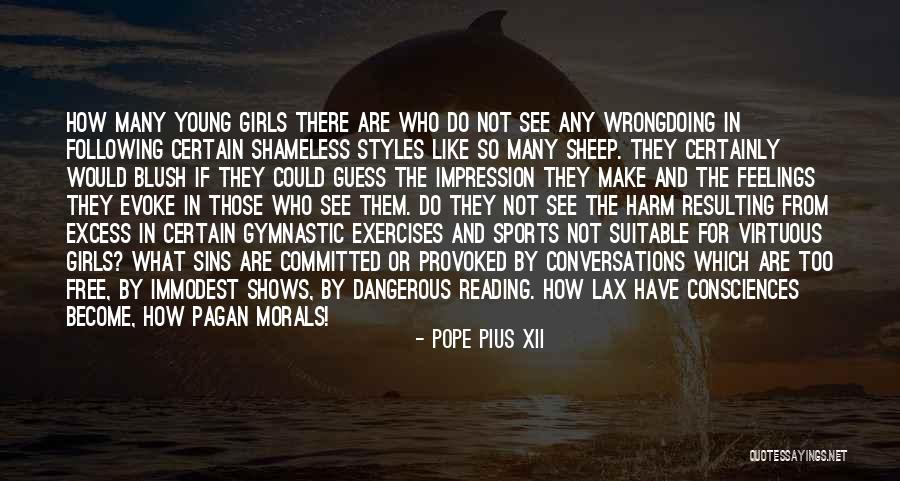 Girl Sheep Quotes By Pope Pius XII Girl Sheep Quotes By Pope Pius XII