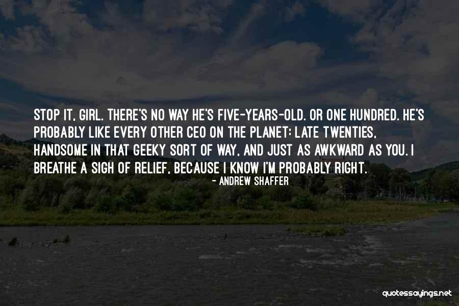 Girl That You Like Quotes By Andrew Shaffer