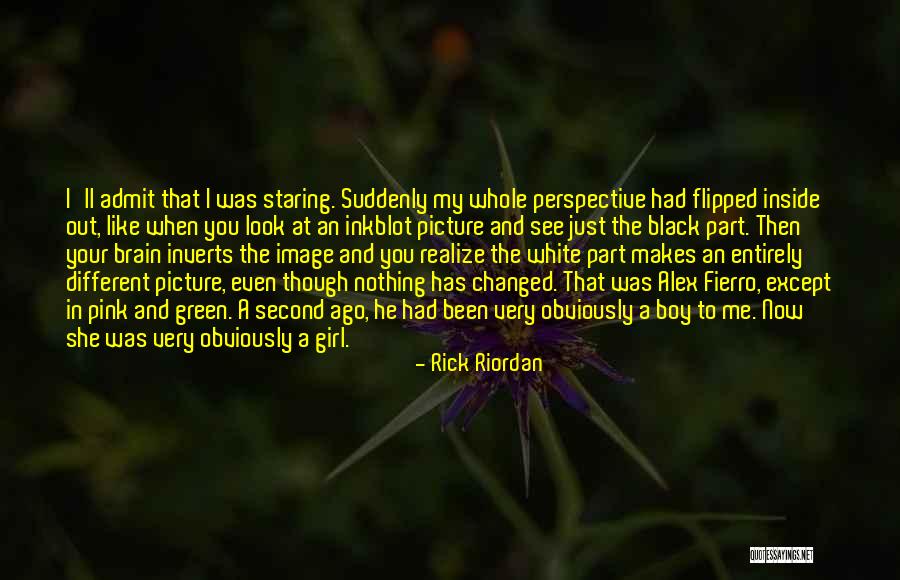 Girl To Boy Quotes By Rick Riordan