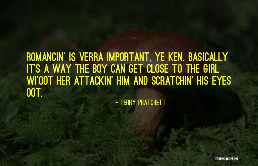 Girl To Boy Quotes By Terry Pratchett