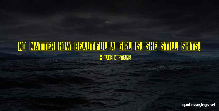 Girl U R Beautiful Quotes By Dave Mustaine