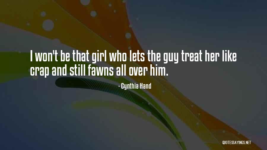 Girl Vs Guy Quotes By Cynthia Hand Girl Vs Guy Quotes By Cynthia Hand