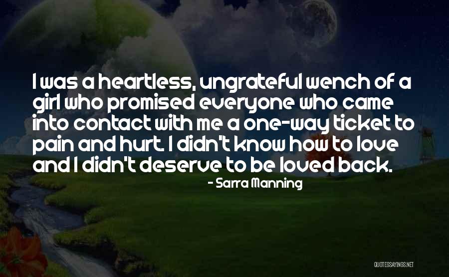 Girl Who Hurt Quotes By Sarra Manning Girl Who Hurt Quotes By Sarra Manning