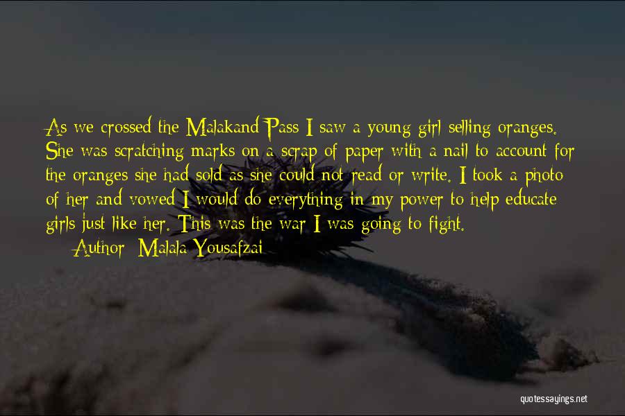 Girl With Education Quotes By Malala Yousafzai