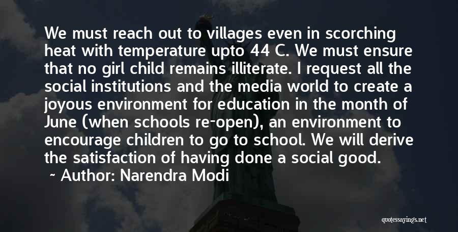 Girl With Education Quotes By Narendra Modi