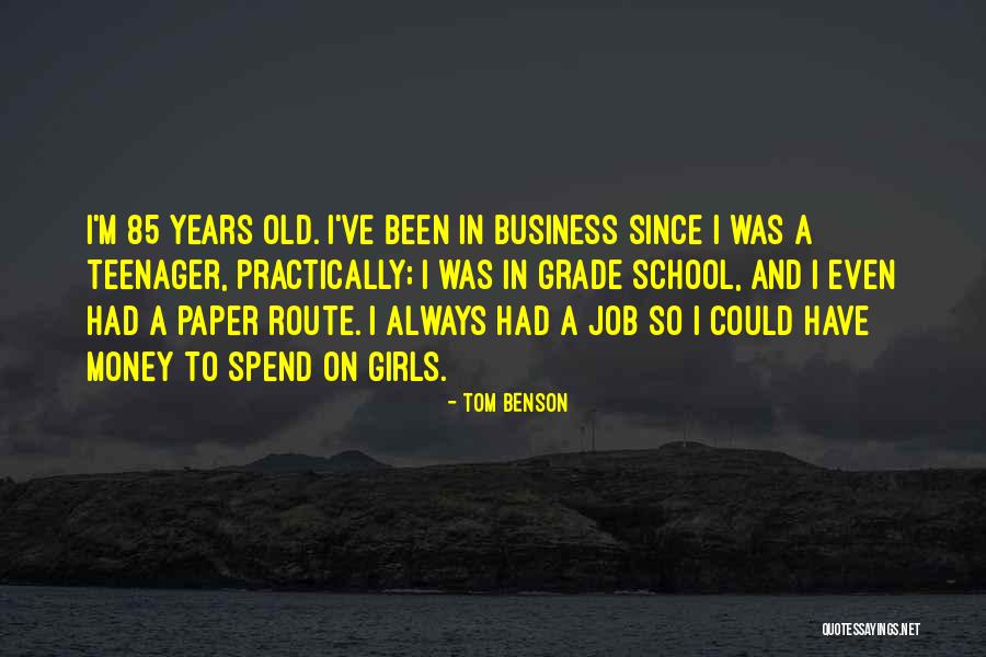 Girls And Money Quotes By Tom Benson Girls And Money Quotes By Tom Benson