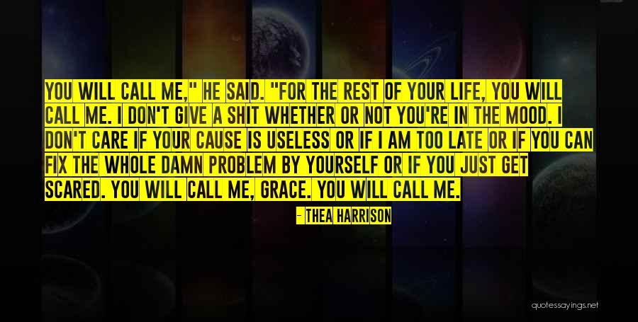 Give A Damn Care Quotes By Thea Harrison