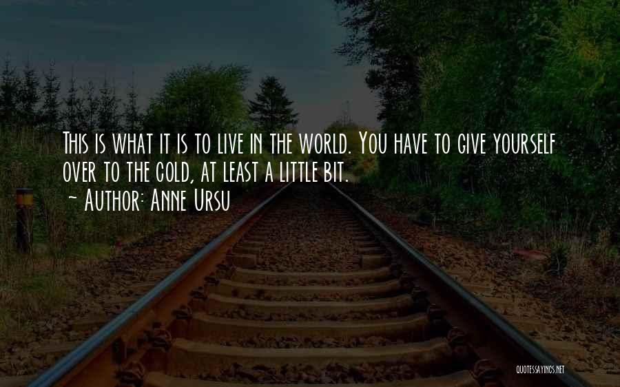 Give A Little Bit Quotes By Anne Ursu