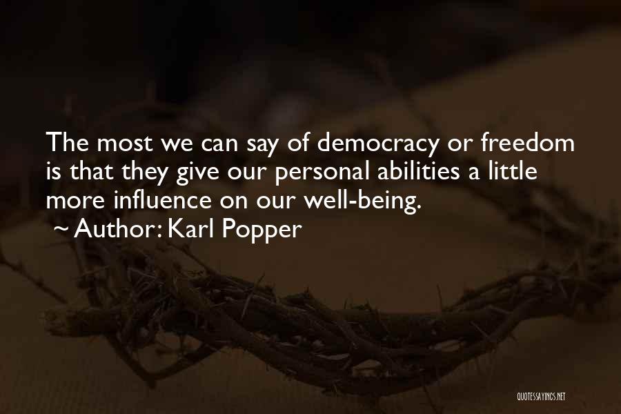 Give A Little Quotes By Karl Popper