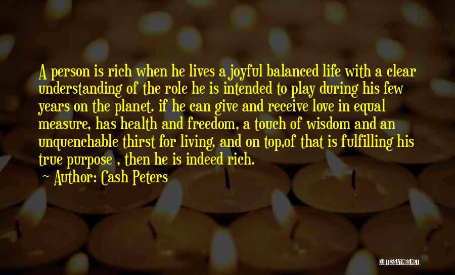 Give And Receive Quotes By Cash Peters