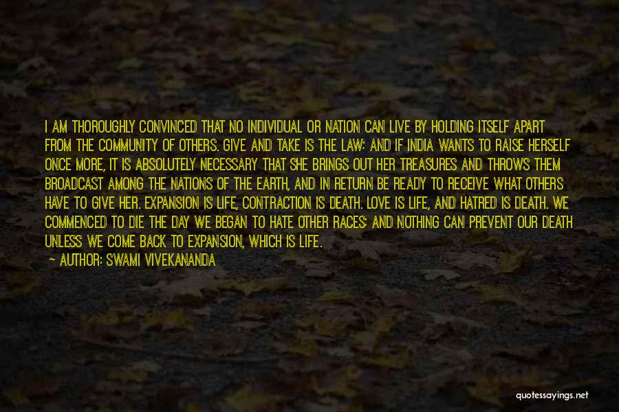 Give Back To The Earth Quotes By Swami Vivekananda