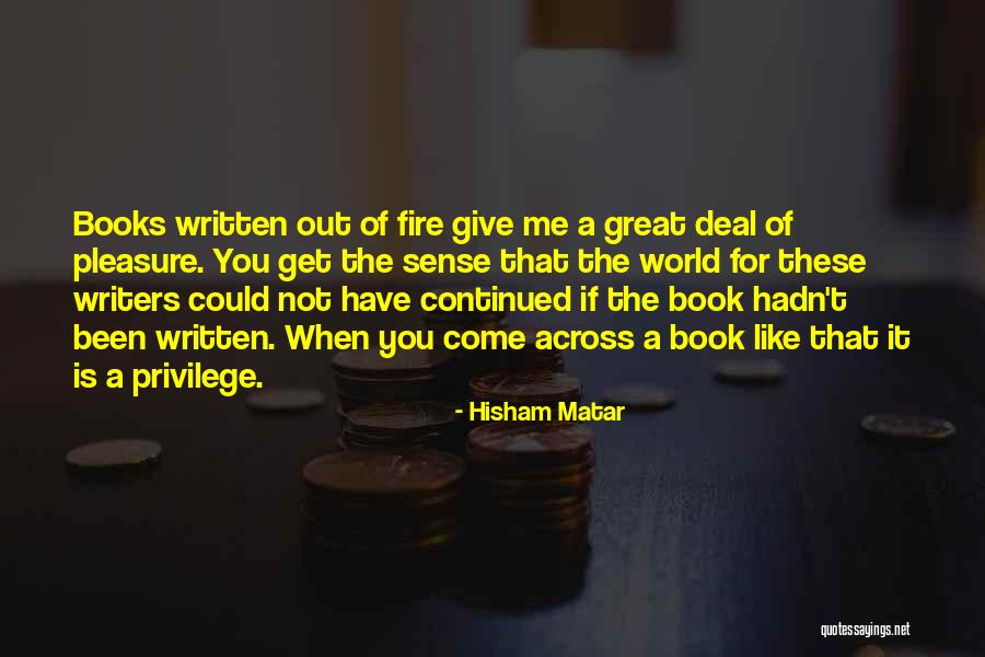 Give Books Quotes By Hisham Matar