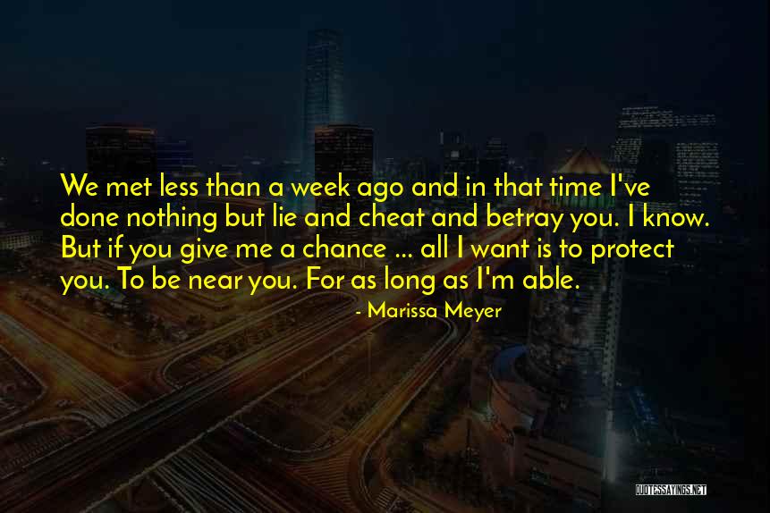 Give Chances Quotes By Marissa Meyer Give Chances Quotes By Marissa Meyer