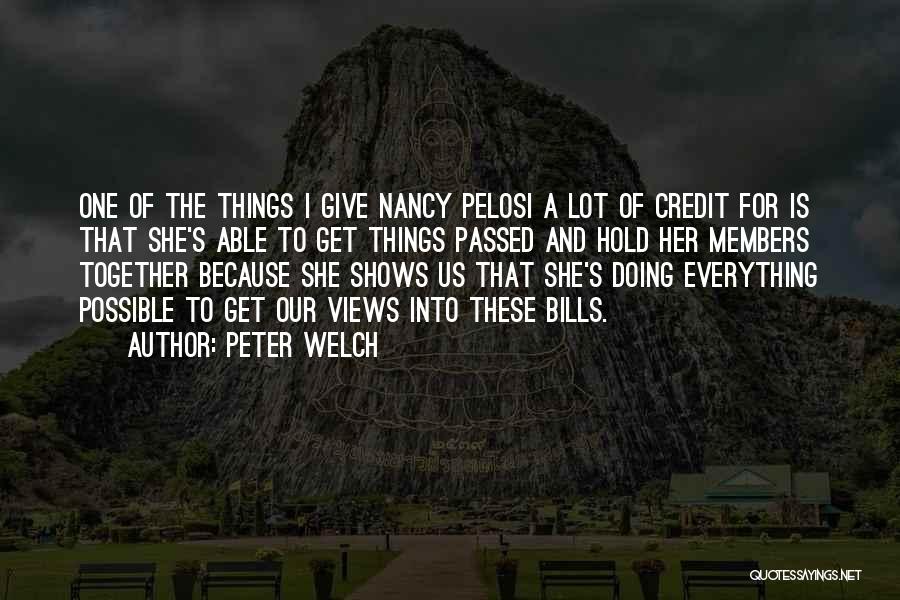 Give Credit Quotes By Peter Welch