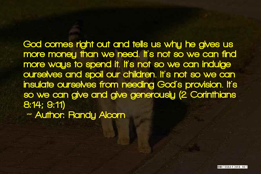 Give Generously Quotes By Randy Alcorn