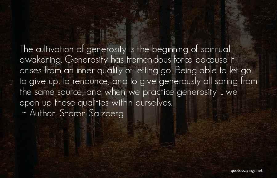 Give Generously Quotes By Sharon Salzberg