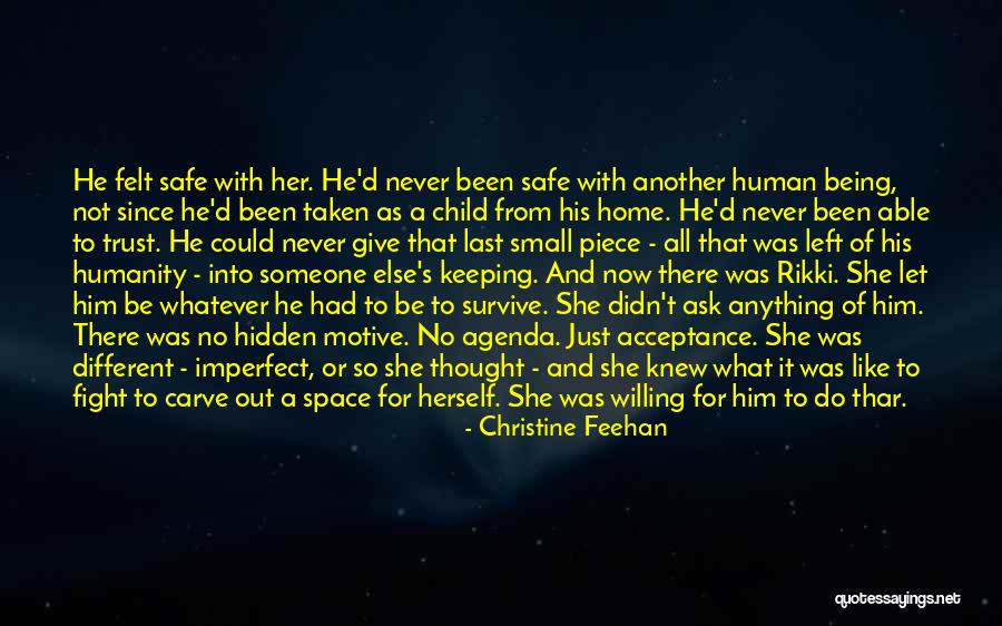 Give Her A Chance Quotes By Christine Feehan Give Her A Chance Quotes By Christine Feehan