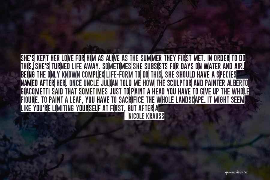 Give Her A Chance Quotes By Nicole Krauss