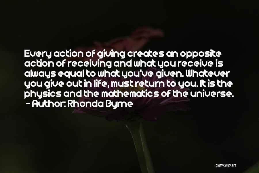 Give In Return Quotes By Rhonda Byrne