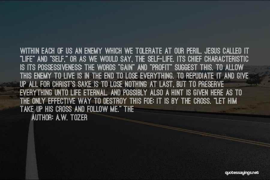 Give It All To Jesus Quotes By A.W. Tozer