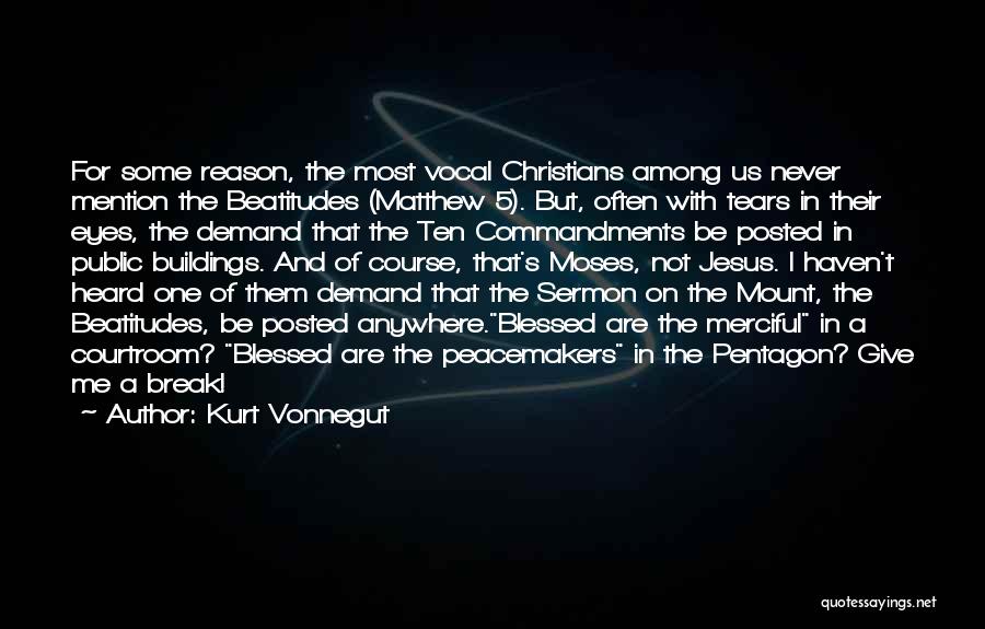 Give Me 5 Quotes By Kurt Vonnegut