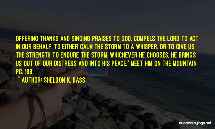 Give Thanks And Praises Quotes By Sheldon K. Bass