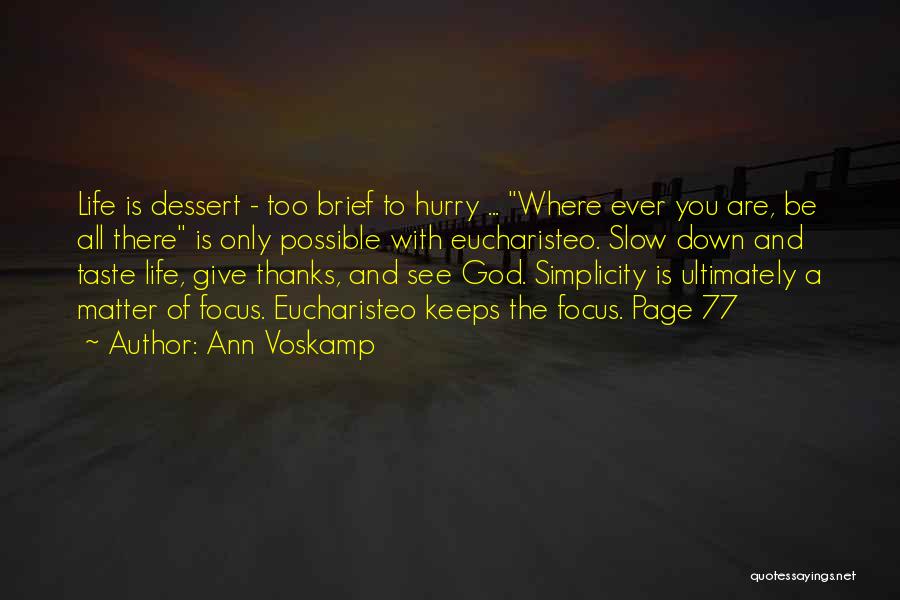 Give Thanks God Quotes By Ann Voskamp