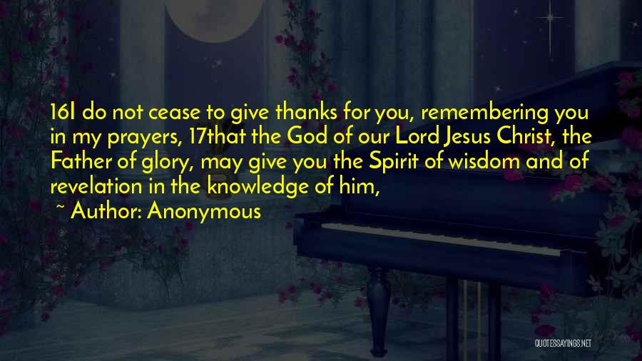 Give Thanks To God Quotes By Anonymous