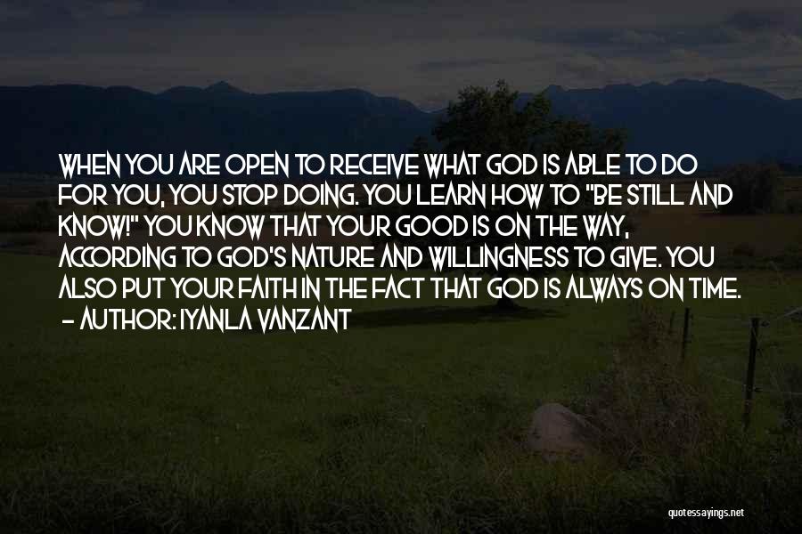 Give Time To God Quotes By Iyanla Vanzant