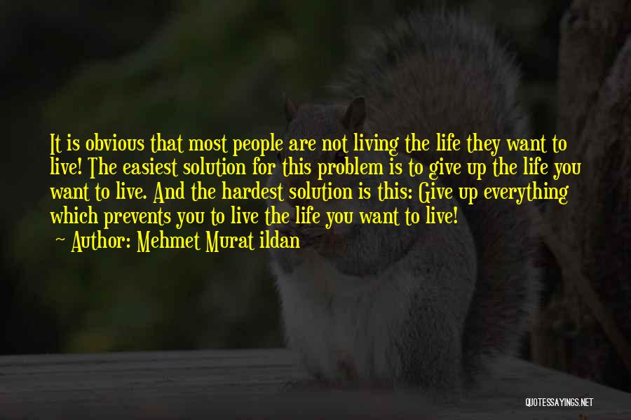 Give Up Everything For You Quotes By Mehmet Murat Ildan