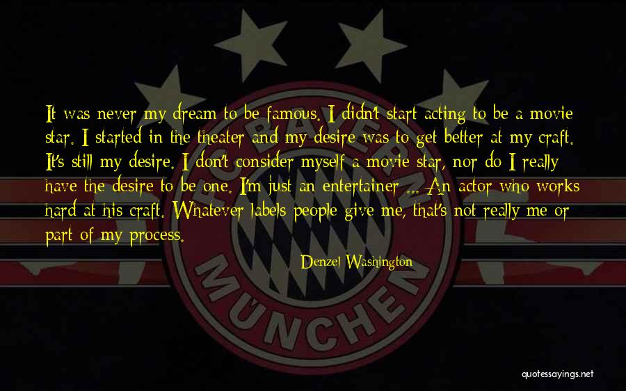 Give Up Labels Quotes By Denzel Washington
