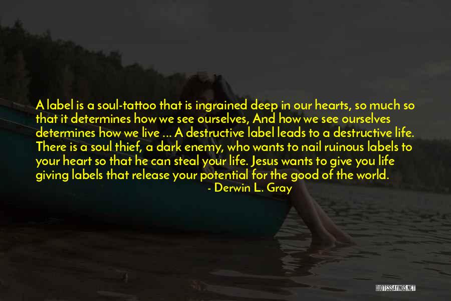 Give Up Labels Quotes By Derwin L. Gray