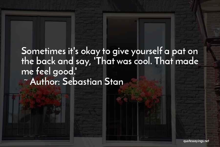 Give Yourself A Pat On The Back Quotes By Sebastian Stan