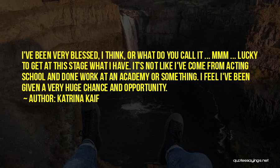 Given Opportunity Quotes By Katrina Kaif