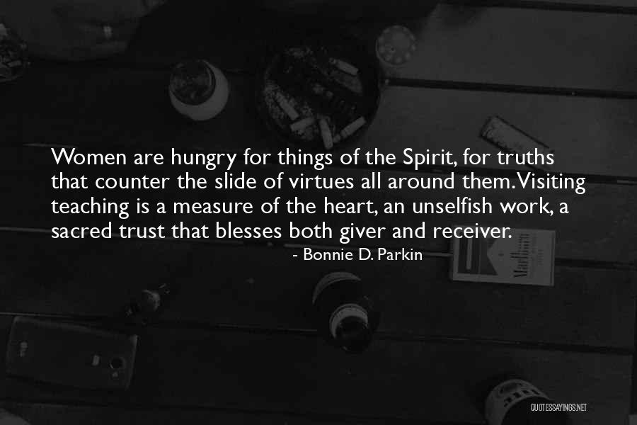 Giver And Receiver Quotes By Bonnie D. Parkin