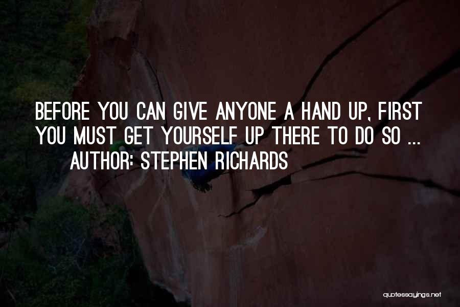 Giving A Helping Hand Quotes By Stephen Richards