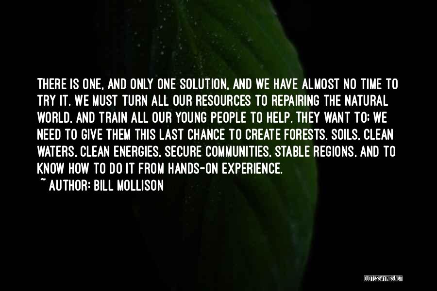 Giving A Last Chance Quotes By Bill Mollison