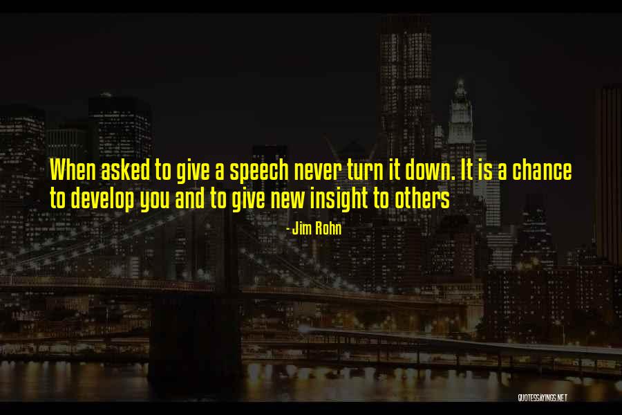 Giving A Speech Quotes By Jim Rohn