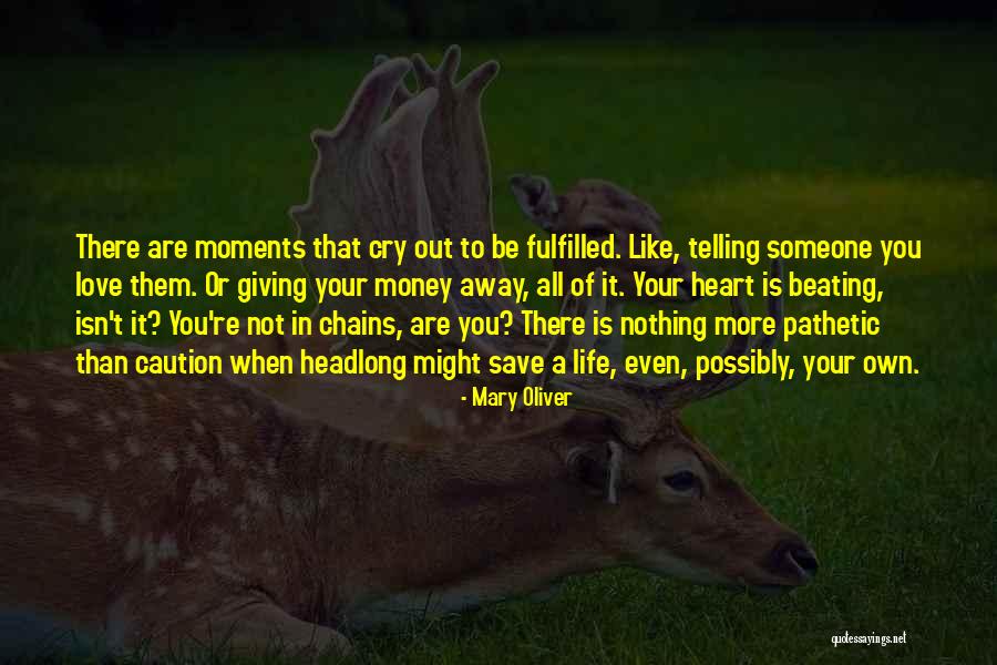 Giving All Or Nothing Quotes By Mary Oliver