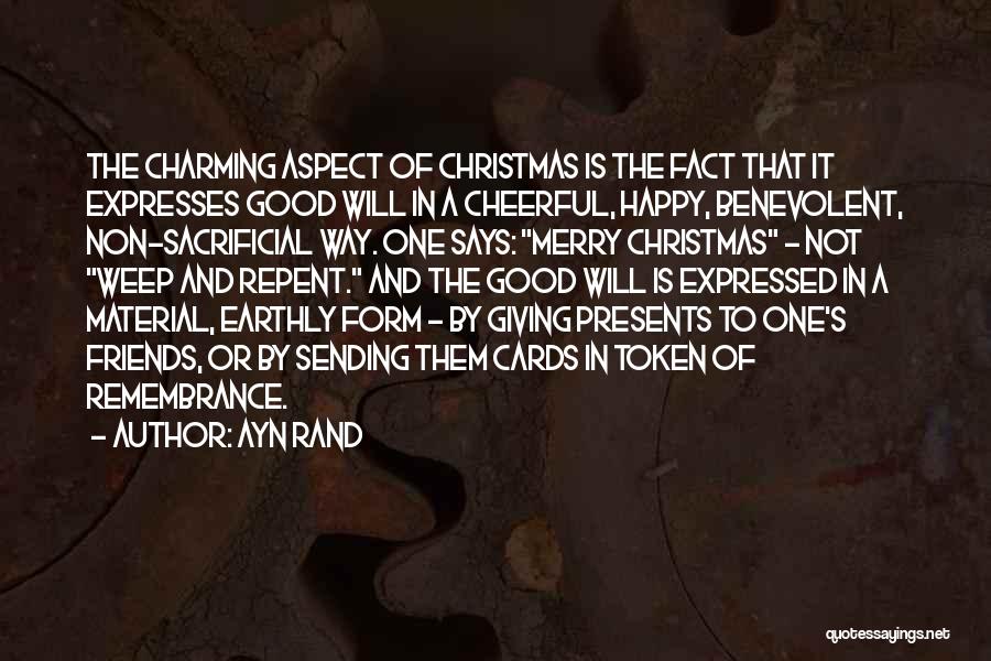 Giving And Christmas Quotes By Ayn Rand